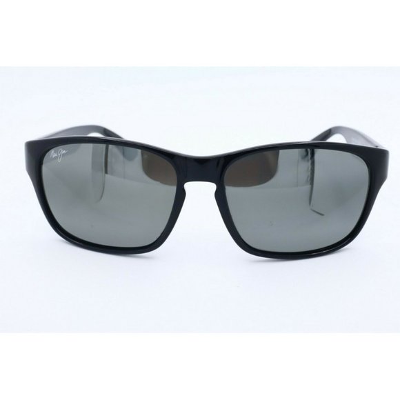 Maui Jim Mixed Plate MJ721-02 Square Black Sunglasses Neutral Grey Polarized (C) - Picture 2 of 6